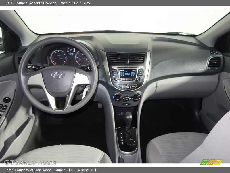 Pacific Blue / Gray 2016 Hyundai Accent SE Sedan