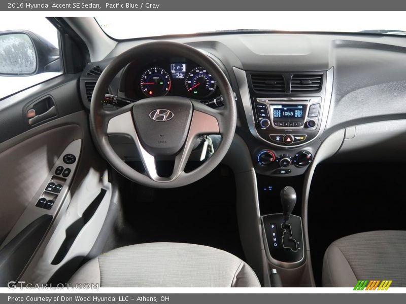 Pacific Blue / Gray 2016 Hyundai Accent SE Sedan