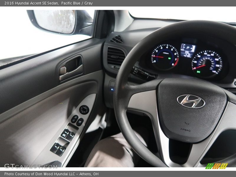 Pacific Blue / Gray 2016 Hyundai Accent SE Sedan
