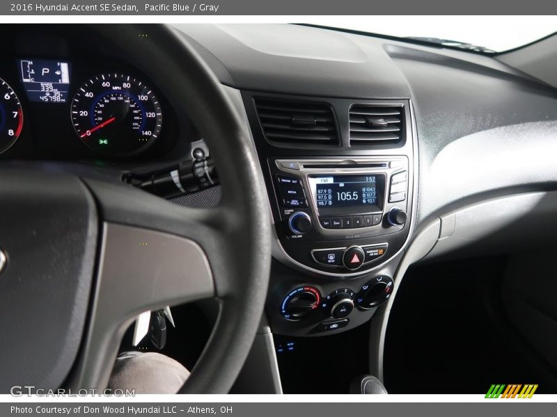 Pacific Blue / Gray 2016 Hyundai Accent SE Sedan