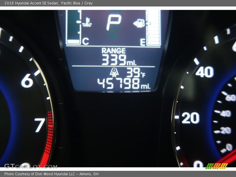 Pacific Blue / Gray 2016 Hyundai Accent SE Sedan