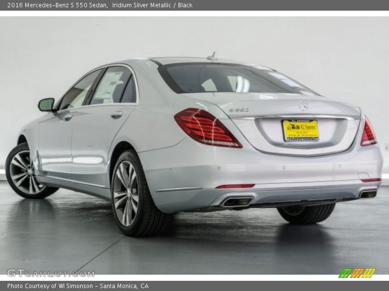 Iridium Silver Metallic / Black 2016 Mercedes-Benz S 550 Sedan
