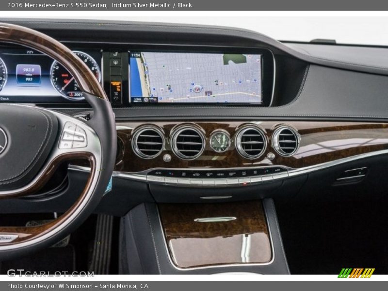 Iridium Silver Metallic / Black 2016 Mercedes-Benz S 550 Sedan