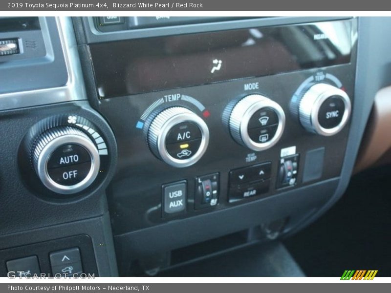 Controls of 2019 Sequoia Platinum 4x4