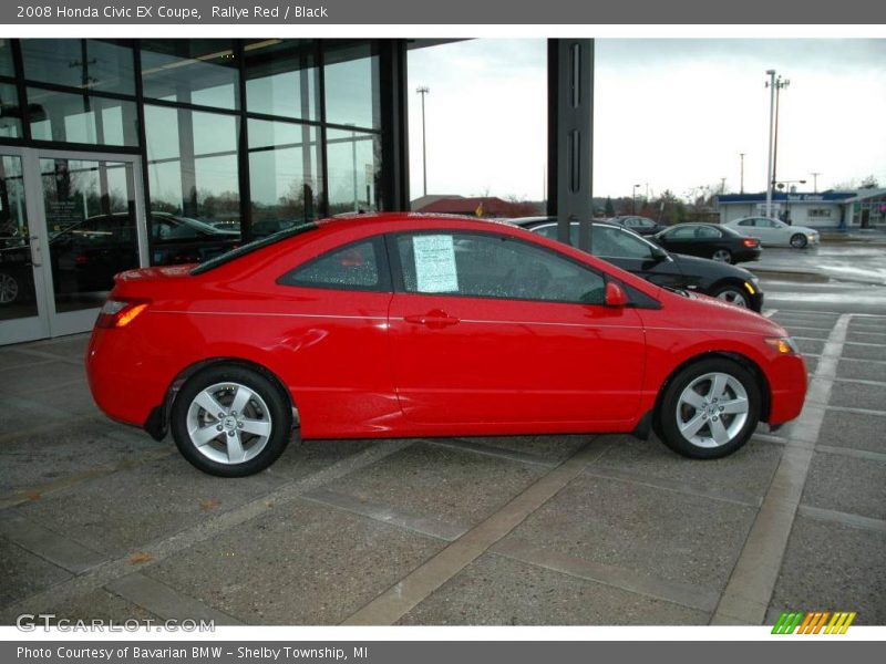 Rallye Red / Black 2008 Honda Civic EX Coupe