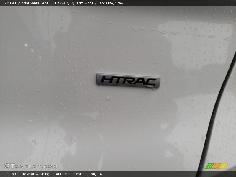Quartz White / Espresso/Gray 2019 Hyundai Santa Fe SEL Plus AWD