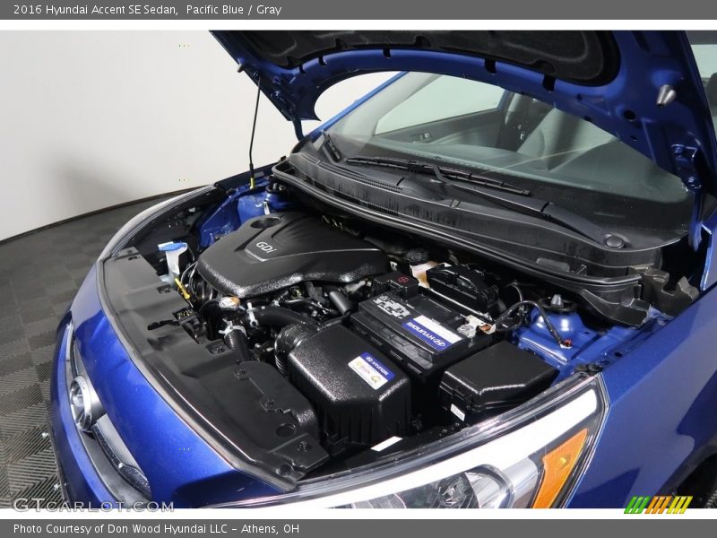 Pacific Blue / Gray 2016 Hyundai Accent SE Sedan