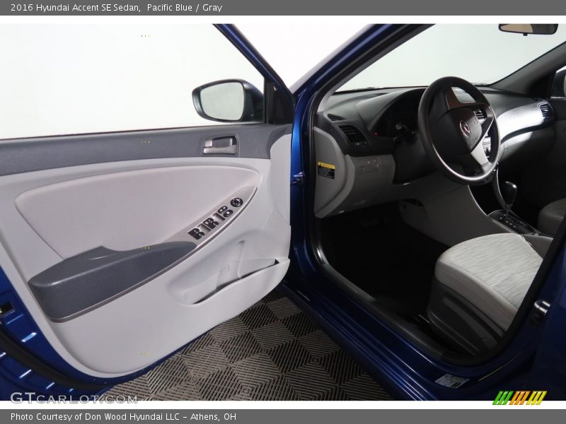 Pacific Blue / Gray 2016 Hyundai Accent SE Sedan