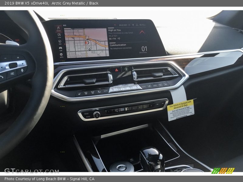 Arctic Grey Metallic / Black 2019 BMW X5 xDrive40i