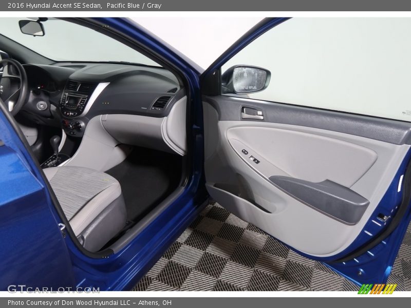 Pacific Blue / Gray 2016 Hyundai Accent SE Sedan