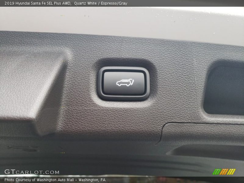 Quartz White / Espresso/Gray 2019 Hyundai Santa Fe SEL Plus AWD