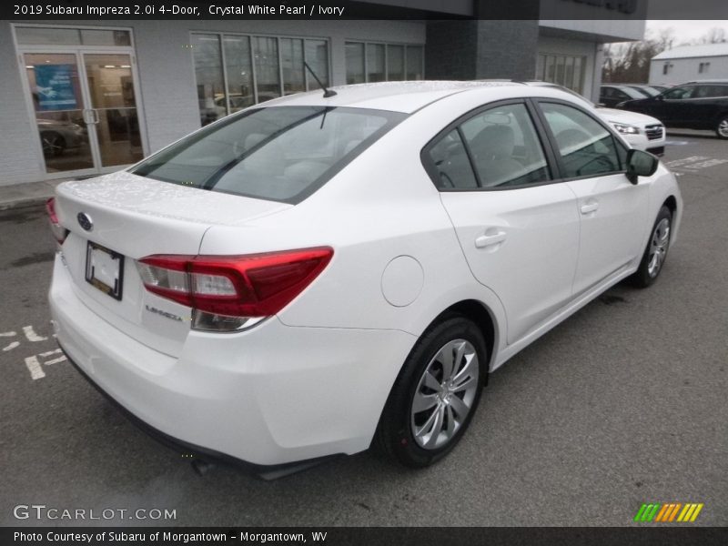 Crystal White Pearl / Ivory 2019 Subaru Impreza 2.0i 4-Door