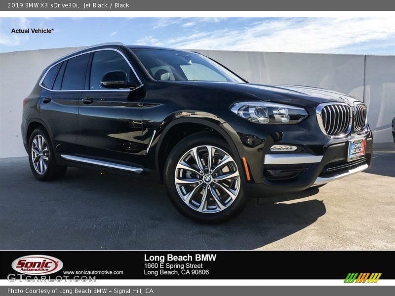 Jet Black / Black 2019 BMW X3 sDrive30i