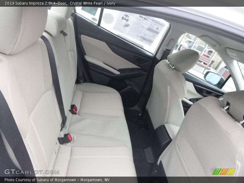 Crystal White Pearl / Ivory 2019 Subaru Impreza 2.0i 4-Door