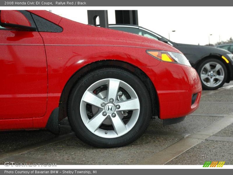 Rallye Red / Black 2008 Honda Civic EX Coupe