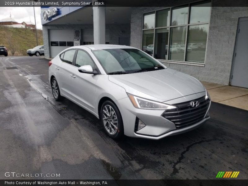 Symphony Silver / Black 2019 Hyundai Elantra Limited