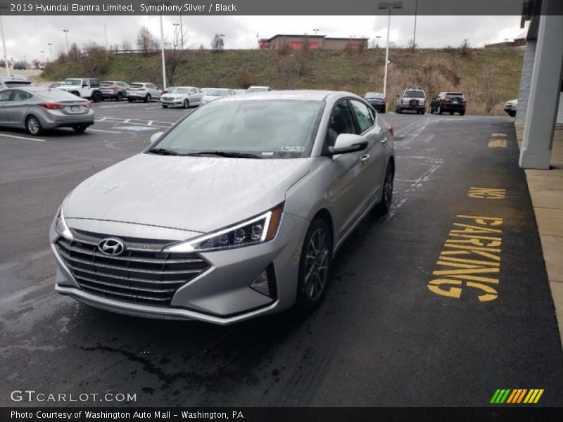 Symphony Silver / Black 2019 Hyundai Elantra Limited
