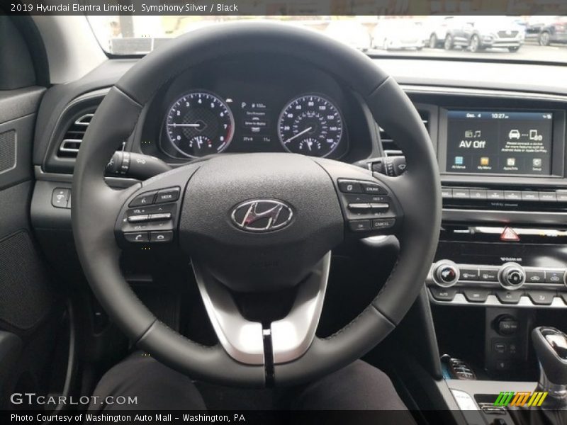 Symphony Silver / Black 2019 Hyundai Elantra Limited