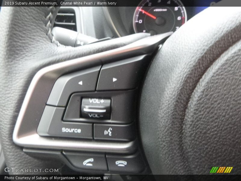 Crystal White Pearl / Warm Ivory 2019 Subaru Ascent Premium