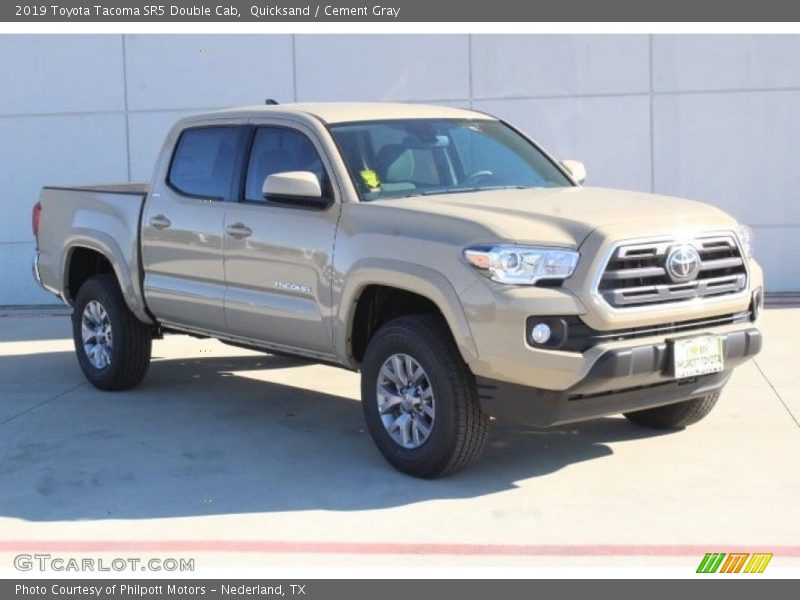 Quicksand / Cement Gray 2019 Toyota Tacoma SR5 Double Cab