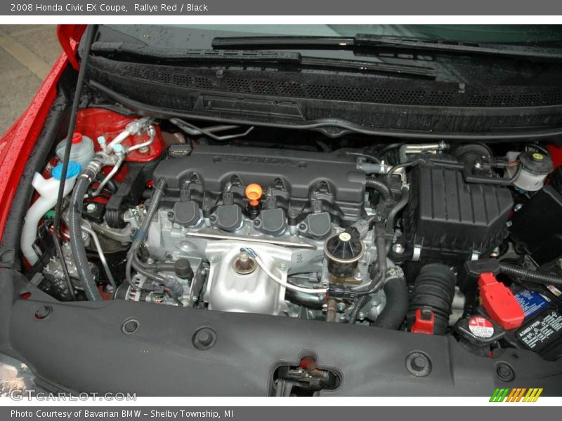 Rallye Red / Black 2008 Honda Civic EX Coupe