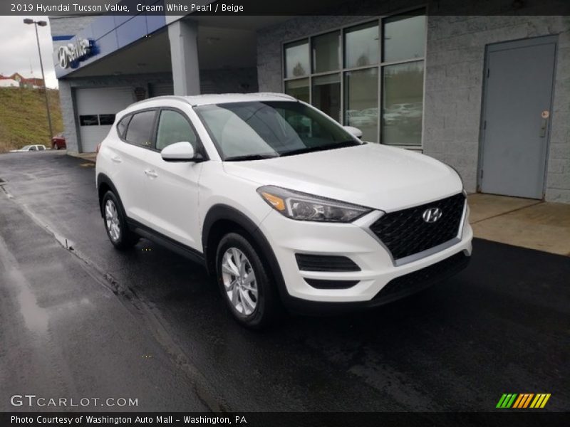 Cream White Pearl / Beige 2019 Hyundai Tucson Value