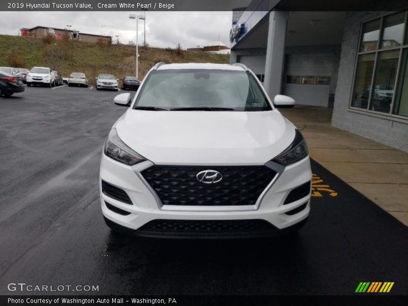 Cream White Pearl / Beige 2019 Hyundai Tucson Value