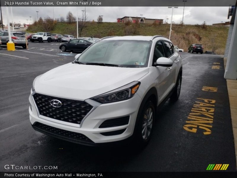 Cream White Pearl / Beige 2019 Hyundai Tucson Value