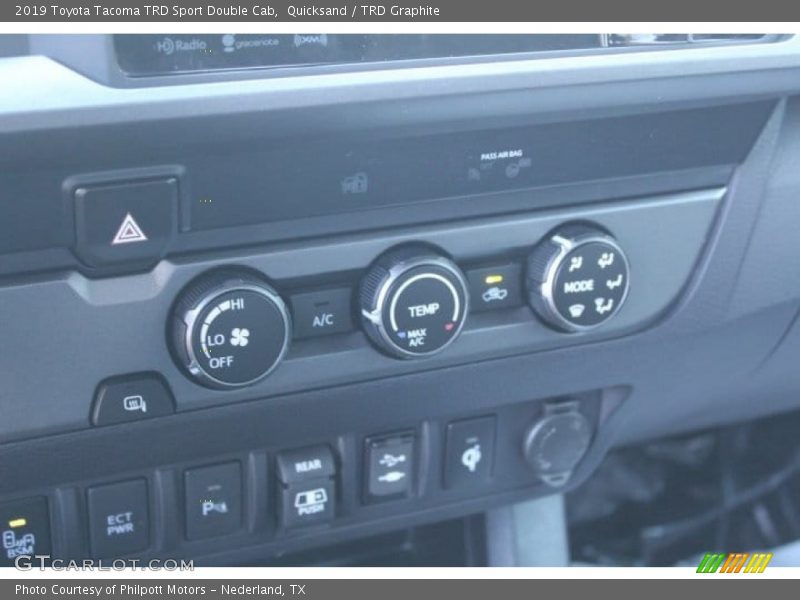 Controls of 2019 Tacoma TRD Sport Double Cab