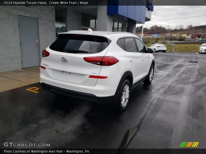 Cream White Pearl / Beige 2019 Hyundai Tucson Value