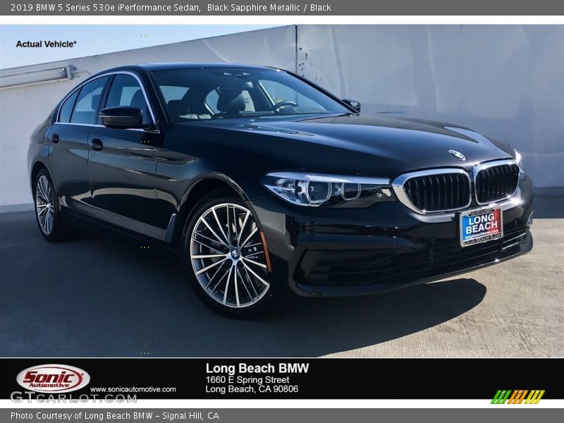 Black Sapphire Metallic / Black 2019 BMW 5 Series 530e iPerformance Sedan
