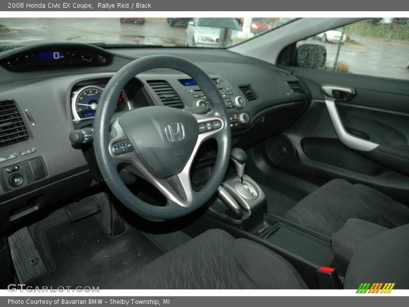 Rallye Red / Black 2008 Honda Civic EX Coupe