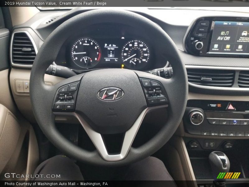 Cream White Pearl / Beige 2019 Hyundai Tucson Value