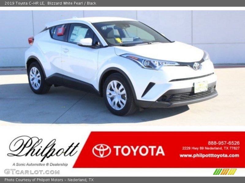 Blizzard White Pearl / Black 2019 Toyota C-HR LE