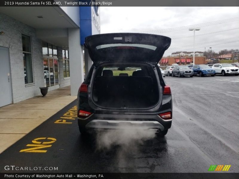 Twilight Black / Black/Beige 2019 Hyundai Santa Fe SEL AWD