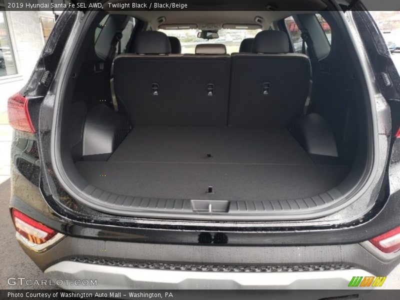 Twilight Black / Black/Beige 2019 Hyundai Santa Fe SEL AWD