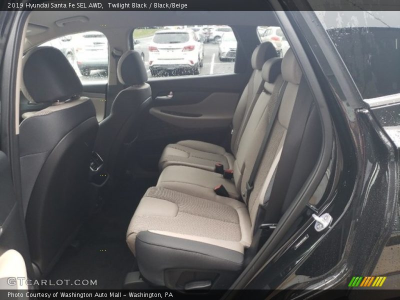 Twilight Black / Black/Beige 2019 Hyundai Santa Fe SEL AWD