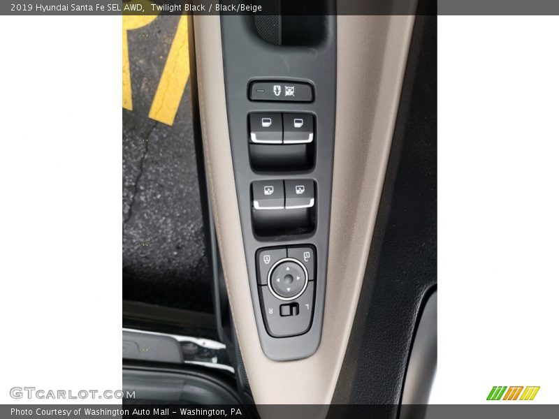 Twilight Black / Black/Beige 2019 Hyundai Santa Fe SEL AWD