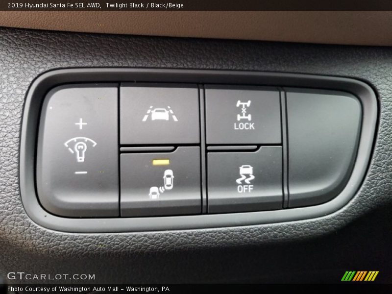 Twilight Black / Black/Beige 2019 Hyundai Santa Fe SEL AWD