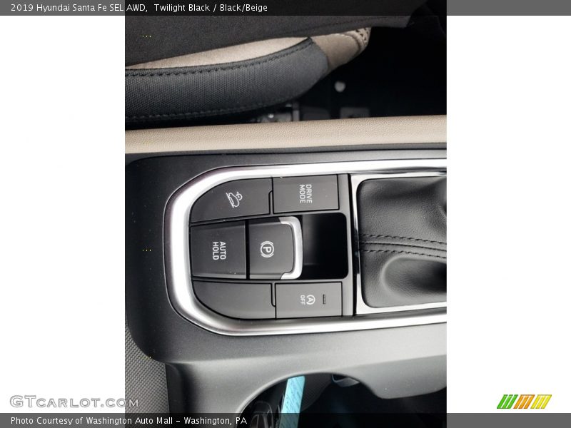 Twilight Black / Black/Beige 2019 Hyundai Santa Fe SEL AWD