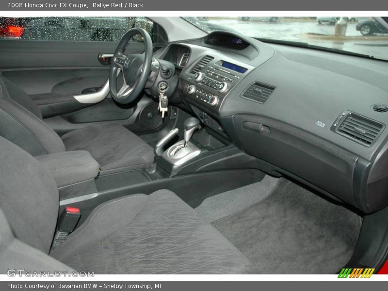 Rallye Red / Black 2008 Honda Civic EX Coupe