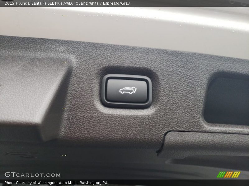 Quartz White / Espresso/Gray 2019 Hyundai Santa Fe SEL Plus AWD