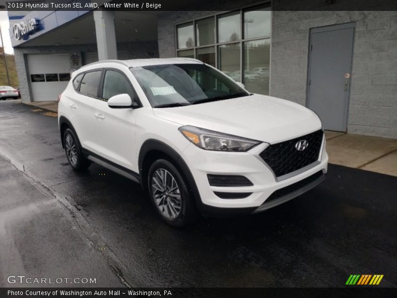 Front 3/4 View of 2019 Tucson SEL AWD