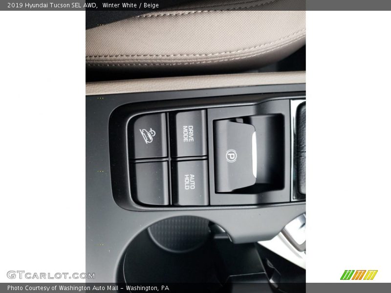 Winter White / Beige 2019 Hyundai Tucson SEL AWD