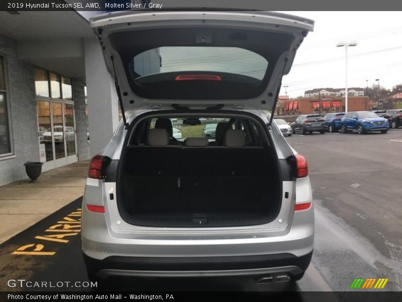 Molten Silver / Gray 2019 Hyundai Tucson SEL AWD