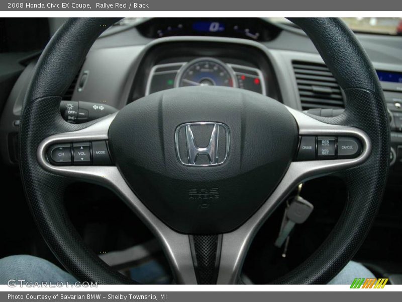 Rallye Red / Black 2008 Honda Civic EX Coupe