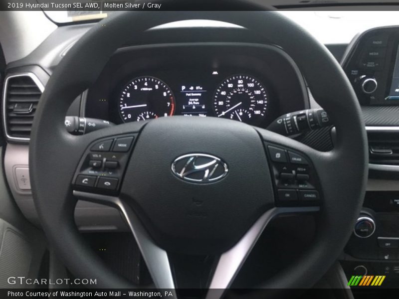 Molten Silver / Gray 2019 Hyundai Tucson SEL AWD