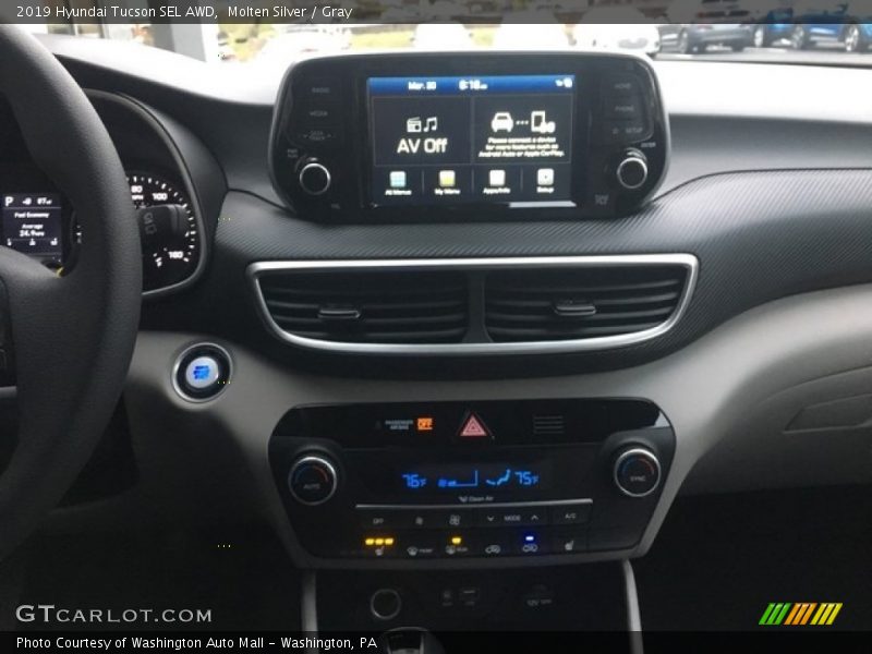 Molten Silver / Gray 2019 Hyundai Tucson SEL AWD