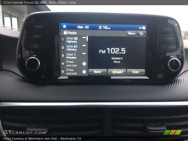 Molten Silver / Gray 2019 Hyundai Tucson SEL AWD