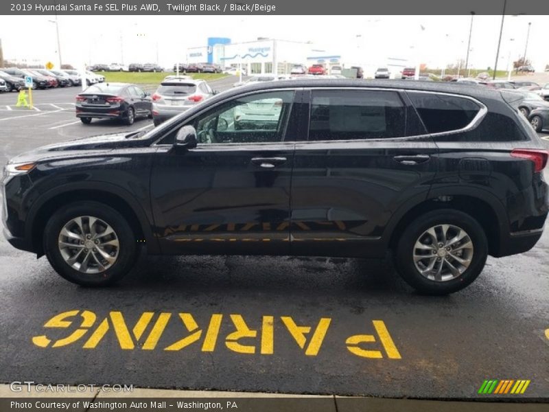 Twilight Black / Black/Beige 2019 Hyundai Santa Fe SEL Plus AWD
